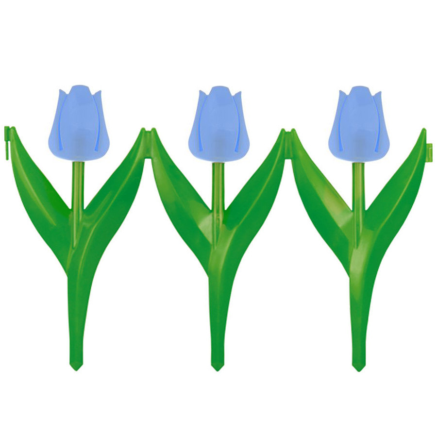 Ограждение Цветы 45x30 см (6 штук) синий - фото 1 - id-p196140298