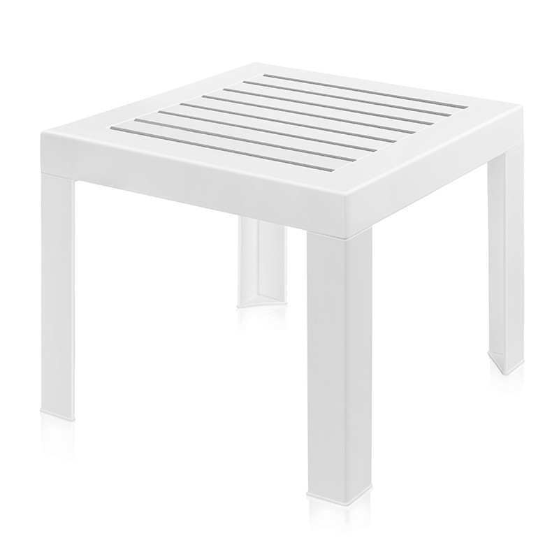 Столик для шезлонга пластиковый Aqua белый - фото 1 - id-p216715280