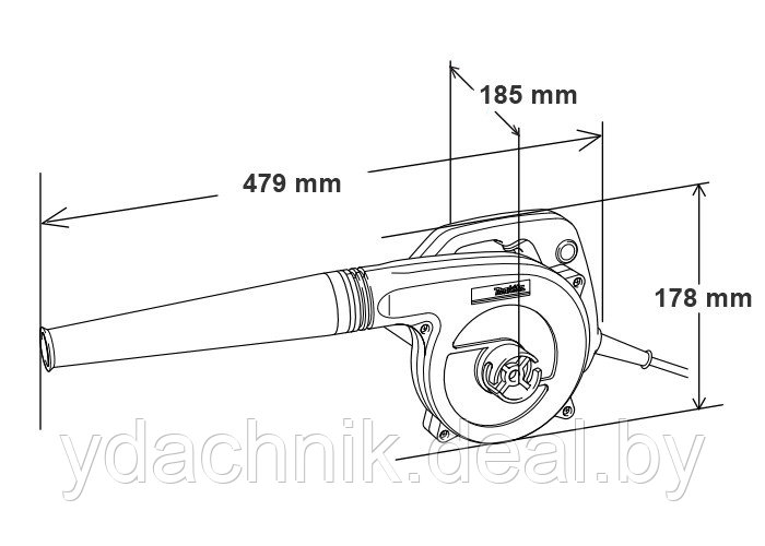 Воздуходувка электрическая MAKITA UB 1103 - фото 2 - id-p203639867