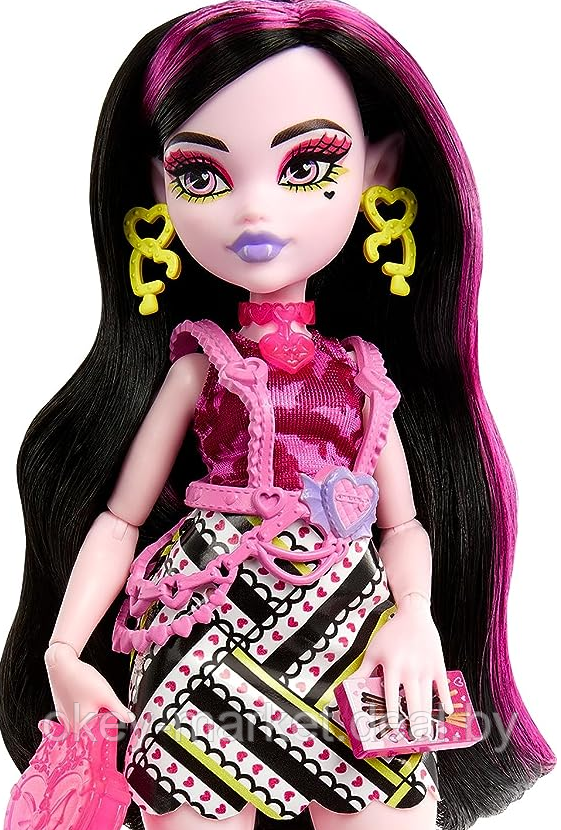 Кукла Mattel Monster High Монстер Хай Дракулаура Neon Frights HNF78 - фото 9 - id-p216914004