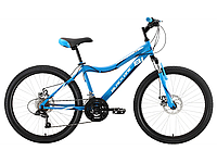 Велосипед Black One Ice 24 D (12, синий/белый, 2022)