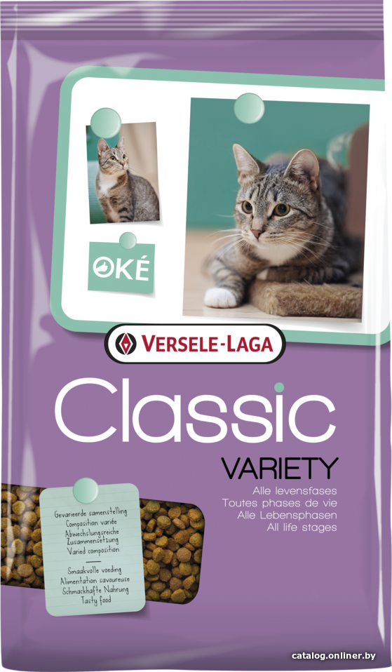Сухой корм OKE CLASSIC VARIETY для кошек(рыба), 4кг - фото 1 - id-p216915912