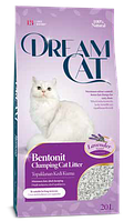 Наполнитель Dream Cat бентонитовый с ароматом лаванды, 5 л