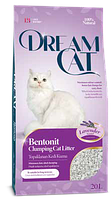 Наполнитель Dream Cat бентонитовый с ароматом лаванды, 10 л