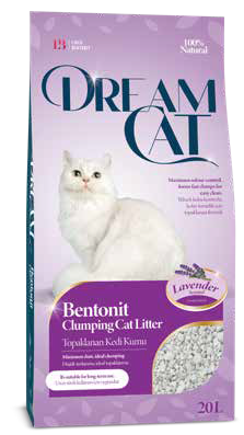 Наполнитель Dream Cat бентонитовый с ароматом лаванды, 10 л - фото 1 - id-p216915946