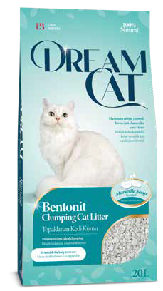 Наполнитель Dream Cat бентонитовый с ароматом марсельского мыла, 5 л - фото 1 - id-p216915957