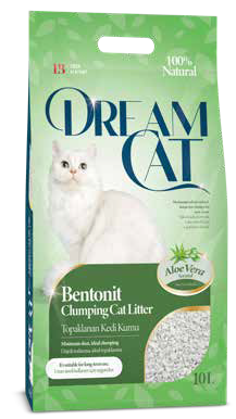 Наполнитель Dream Cat бентонитовый с ароматом алоэ вера, 5 л - фото 1 - id-p216915972