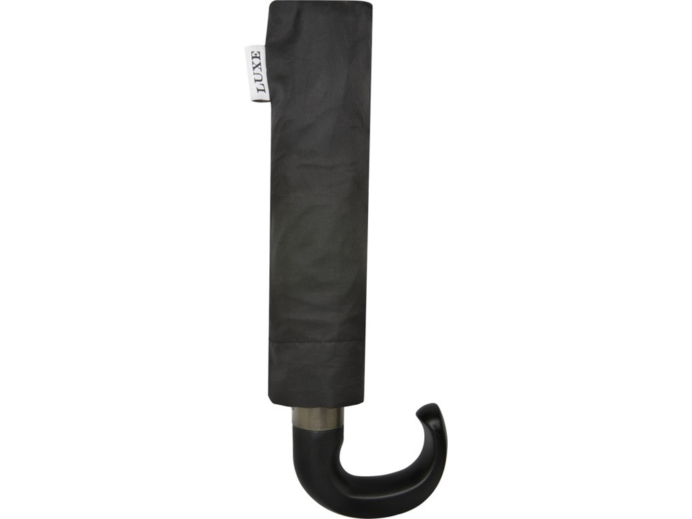 Montebello 21-дюймовый складной зонт с автоматическим открытием/закрытием и изогнутой ручкой, черный - фото 3 - id-p216916421