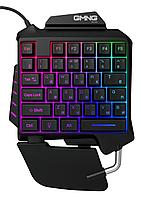 Игровой блок Оклик GMNG 703GK черный USB for gamer LED (подставка для запястий)