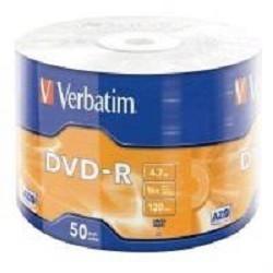 Verbatim Диски DVD-R 4.7Gb, 16-x Data Life (50 шт) (43791)