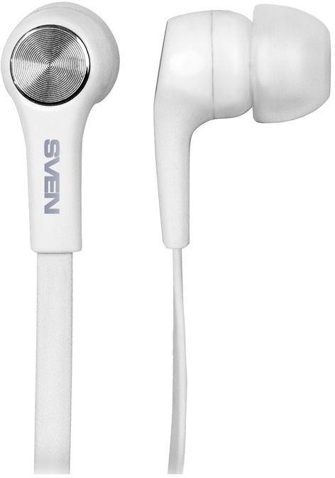 Внутриканальные стереонаушники с микрофоном SVEN E-211M, белый - фото 1 - id-p216920522