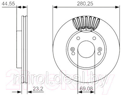 Тормозной диск Bosch 0986479A12 - фото 5 - id-p216921869