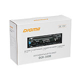 Автомагнитола Digma DCR-380B 1DIN, 4 x 45 Вт, USBx2, SD, AUX, фото 6