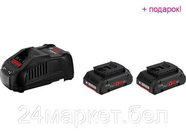 BOSCH Малайзия Комплект аккумулятор 18.0 В ProCORE18 V 2 шт. + зарядное устройство GAL1880CV (Набор ProCORE18, фото 2