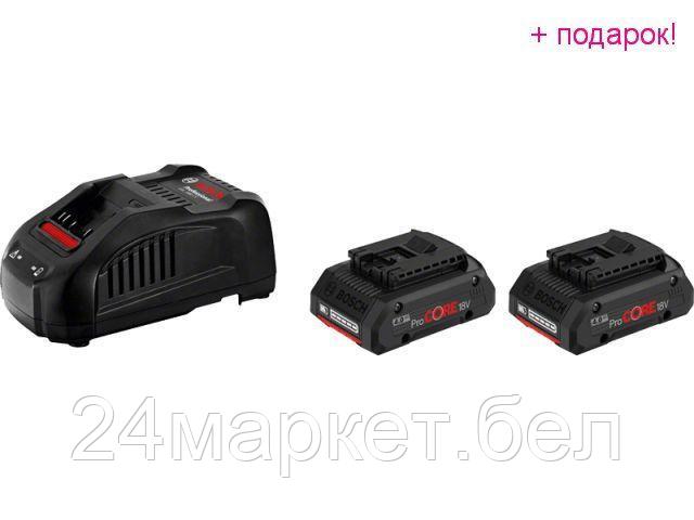 BOSCH Малайзия Комплект аккумулятор 18.0 В ProCORE18 V 2 шт. + зарядное устройство GAL1880CV (Набор ProCORE18 - фото 1 - id-p216921306