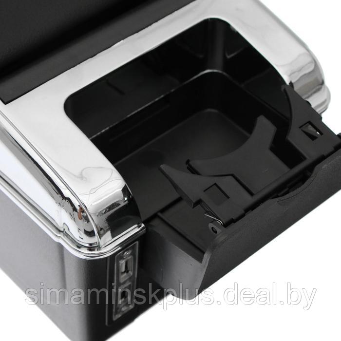 Подлокотник универсальный, 7 USB, провод USB 1 м, кожа PU, черный - фото 6 - id-p216923290