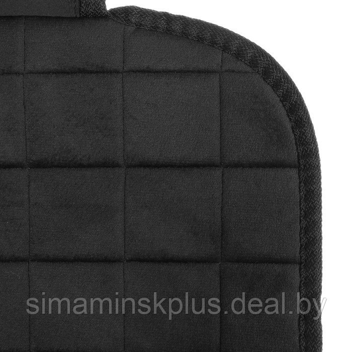 Накидка на переднее сиденье автомобиля 131х48 см, искусственный мех, черный - фото 5 - id-p203560638