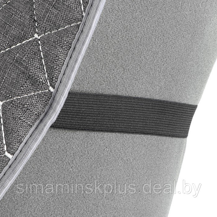 Накидка на сиденье "Лён" 140 х 52 см, серый - фото 5 - id-p211271053
