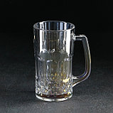 Кружка стеклянная пивная «Кристалл», 500 мл, цвет МИКС, фото 2