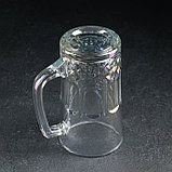 Кружка стеклянная пивная «Кристалл», 500 мл, цвет МИКС, фото 3
