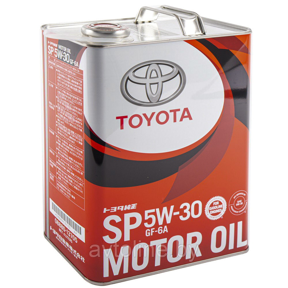 Масло моторное TOYOTA 5W30 SP/GF-6A (метал банка, 4л) 0888013705