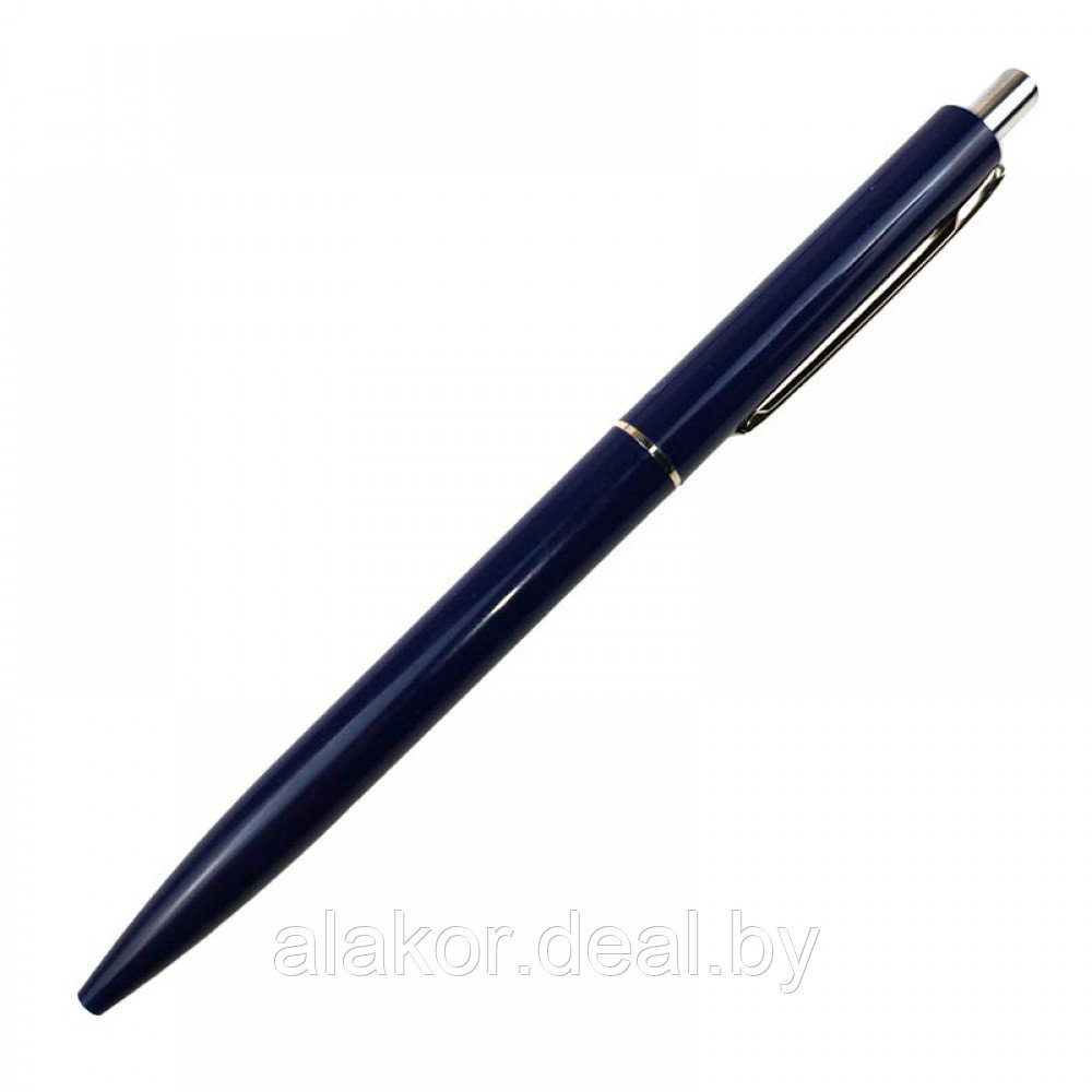 Ручка шариковая автоматическая Luxor CRUX, линия 0,7мм, синяя, синий корпус - фото 1 - id-p216924540