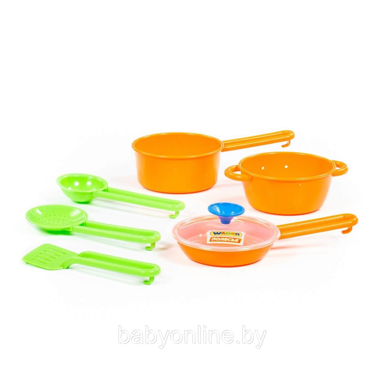 Набор детской посуды в сеточке Поварёнок №1 арт 40688 Полесье - фото 1 - id-p216924573
