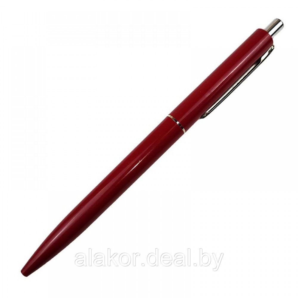 Ручка шариковая автоматическая Luxor CRUX, линия 0,7мм, синяя, красный корпус - фото 1 - id-p216924836