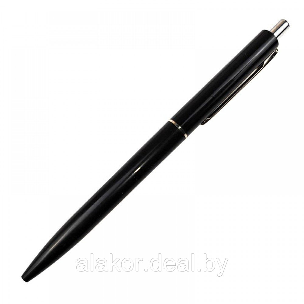 Ручка шариковая автоматическая Luxor CRUX, линия 0,7мм, синяя, чёрный корпус - фото 1 - id-p216924861