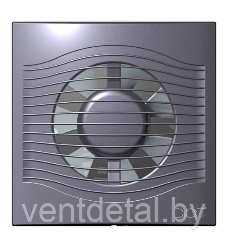 Вентилятор бытовой D100 SLIM 4C Dark gray metal DICITI + обратный клапан - фото 1 - id-p216925272