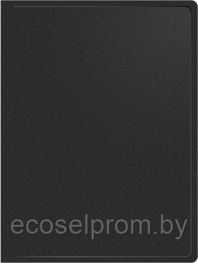 Папка метал.зажим Buro -ECB04CBLACK A4 пластик 0.5мм черный