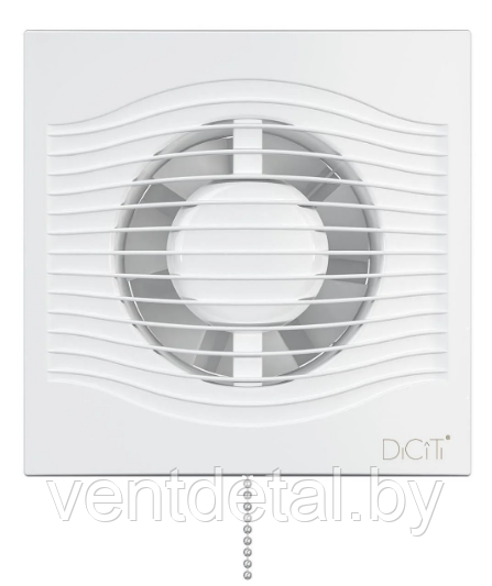 Вентилятор бытовой D100 SLIM 4C-02 DICITI + обратный клапан + выключатель - фото 1 - id-p216925856