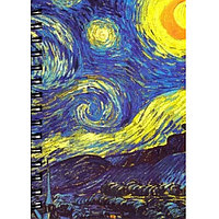Скетчбук Попурри Ван Гог. Звёздная ночь (707), А6, 100 листов, (спираль)