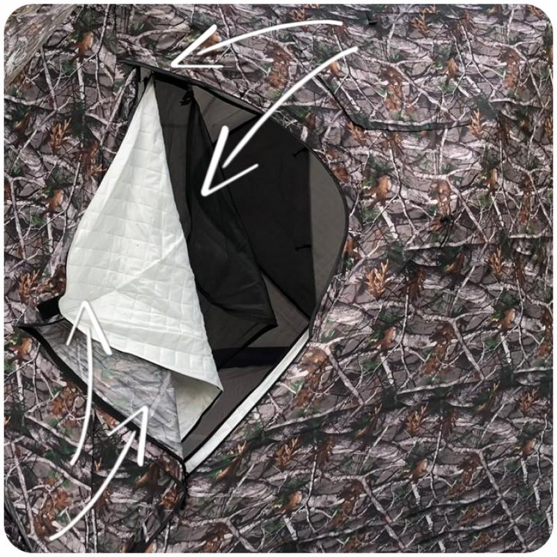 Палатка зимняя куб четырехслойная Mircamping (240х240х190/220см), арт. 2019MC - фото 9 - id-p216926884