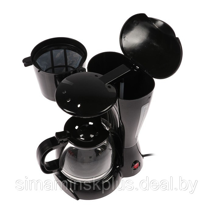 Кофеварка Luazon LKM-654, капельная, 900 Вт, 1.2 л, чёрная - фото 7 - id-p174610226