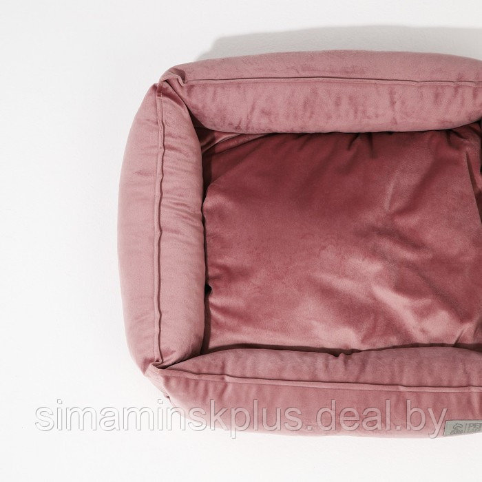 Лежанка велюровая Pet Lab, 45 х 40 х 15 см, розовая - фото 6 - id-p216927048