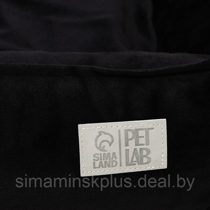 Лежанка велюровая Pet Lab, 45 х 40 х 15 см, черная - фото 4 - id-p216927051