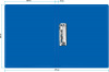 Папка метал.зажим Buro -ECB04CBLUE A4 пластик 0.5мм синий - фото 2 - id-p216927853