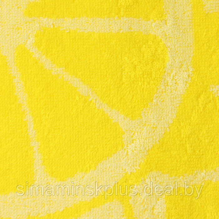 Полотенце махровое Lemon color, 100х150 см, цвет жёлтый - фото 2 - id-p167658973