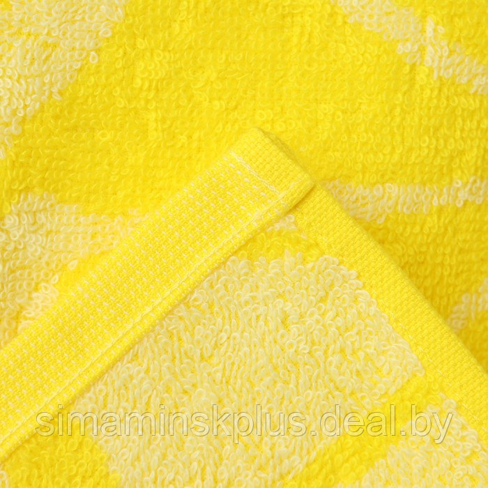 Полотенце махровое Lemon color, 100х150 см, цвет жёлтый - фото 3 - id-p167658973