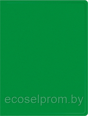 Папка метал.зажим Buro -ECB04CGREEN A4 пластик 0.5мм зеленый