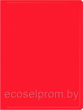 Папка метал.зажим Buro -ECB04CRED A4 пластик 0.5мм красный