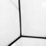 Аквариум "Восьмигранный" с крышкой, 24 литра, 25 х 25 х 46/50 см, чёрный, фото 6