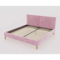 Кровать Линси с орт.основанием 1600х2000 розовый велюр