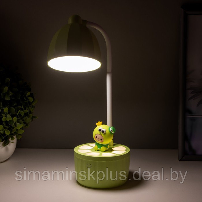 Лампа настольная "Мини лягушенок" LED 3 режима 6,4Вт USB салатовый 10х10х37,5 см - фото 5 - id-p178165002