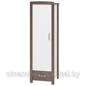 Шкаф одностворчатый, 600 × 450 × 1910 мм, цвет шамони / белый