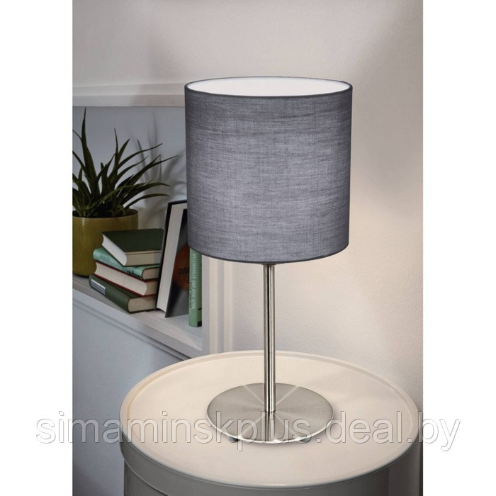 Настольная лампа PASTERI, 1x60Вт E27, цвет никель - фото 2 - id-p202030652