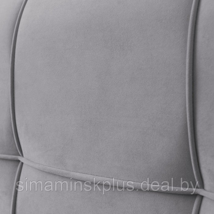 Кровать «Пантеон» без ПМ, 130×190 см, встроенное основание, велюр, цвет велутто 51 - фото 4 - id-p216928709
