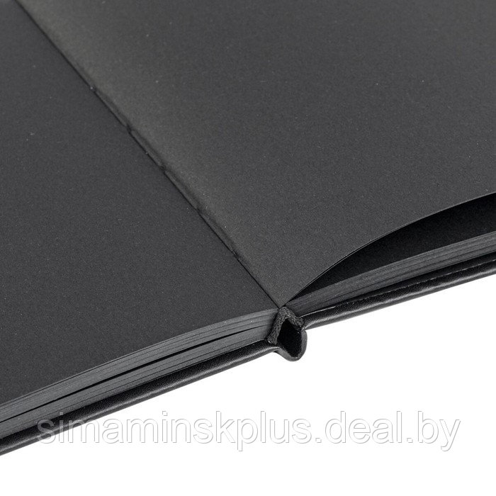 Скетчбук черная бумага 140г/м 200*200 мм BRAUBERG ART CLASSIC 80л, кожзам 113204 - фото 7 - id-p198753738