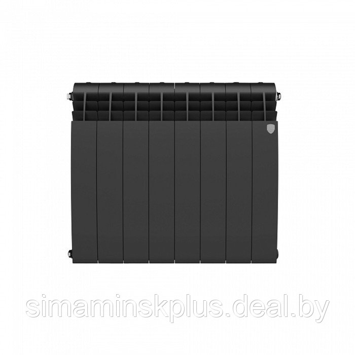 Радиатор биметаллический Royal Thermo BiLiner new/Noir Sable, 500 x 80 мм, 8 секций, черный - фото 2 - id-p178165582